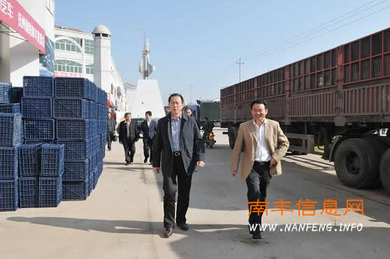 许中伟深入蜜桔物流企业调研