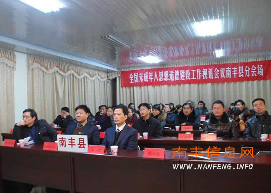 南丰县组织收听收看全国未成年人思想道德建设工作视讯会议