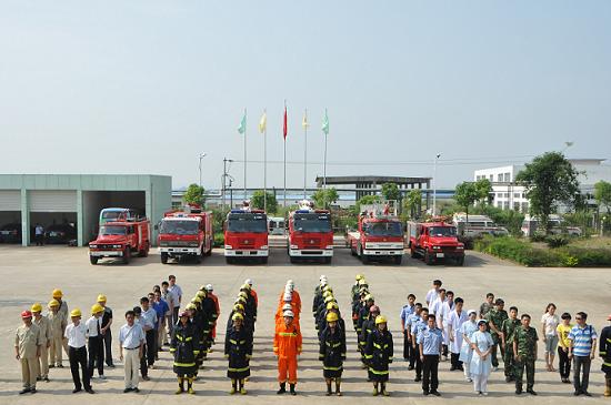 南丰县举行消防灭火实战演练