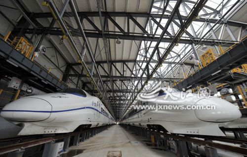 江西最大动车所启用：向莆铁路、沪昆客专上的高速列车都将在此检修