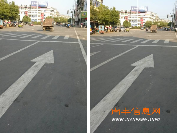 南丰多条道路已经将交通标线更新 市民出行更加方便