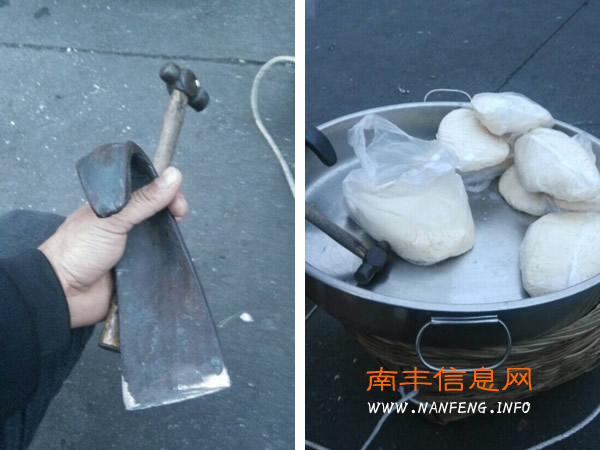 南丰街头挑担卖麦芽糖 充满童年回忆的小零食