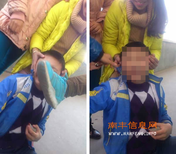 恶作剧:南丰一小学生校园内被泼冷水并遭多名同学拳打脚踢
