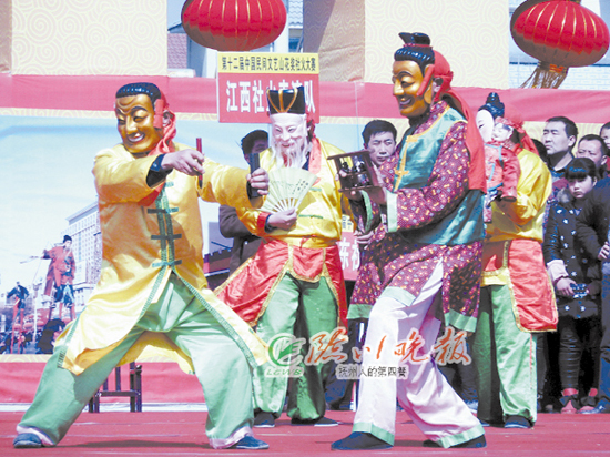 南丰傩舞《傩舞闹春》 获山花奖民俗礼仪表演金奖